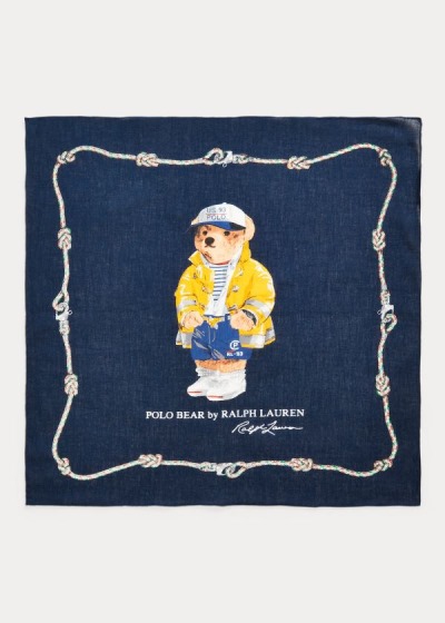 Polo Ralph Lauren Nautical Bear Cotton Bandana Herre Danmark (NGLVK3870)